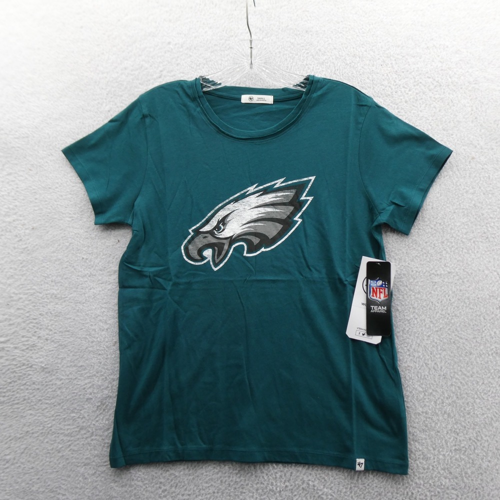 '47 Brand Shirt Women Small Philadelphia Eagles Teal Green NFL Team Apparel